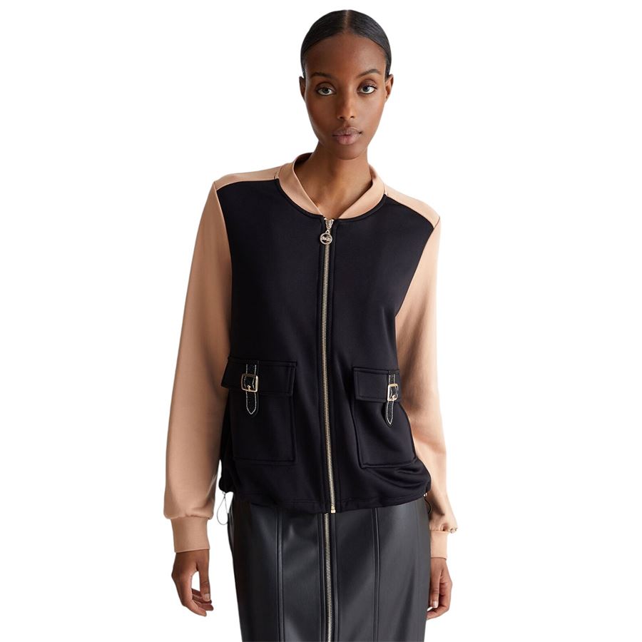 Felpa da donna con zip Liu Jo | TF4147F0778C3472